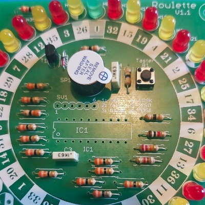 Roulette-Bausatz (c) Sabine OE6SSY Roulette-Bausatz (c) Sabine OE6SSY